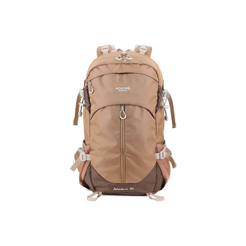 LVEYING Polyester Backpack Regular Unisex Khaki/royal Blue/black-0