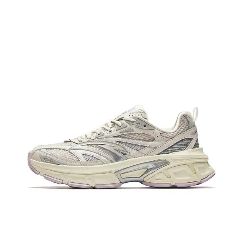 Anta Pale Heron Cushioned Wear Resistant Warm Low Top Casual Shoes Women's Silver Gray Rice
