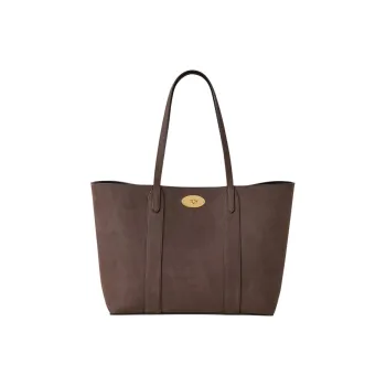 Mulberry Bayswater Calfskin Tote Bag Shopping Bag Shoulder Bags Women's Ebony