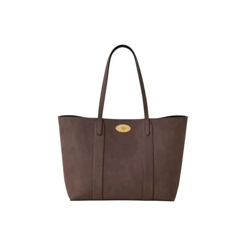 Mulberry Bayswater Calfskin Tote Bag Shopping Bag Shoulder Bags Women's Ebony-0