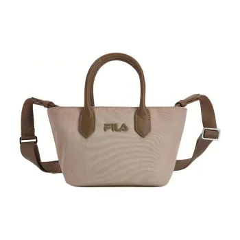 FILA Fabric Crossbody One Shoulder Handbag Mini Women's Light Brown