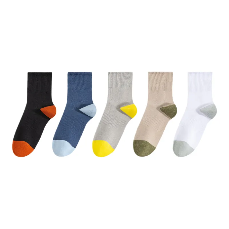 Cotton Gene Mid Calf Socks Men's 5 Pack-1