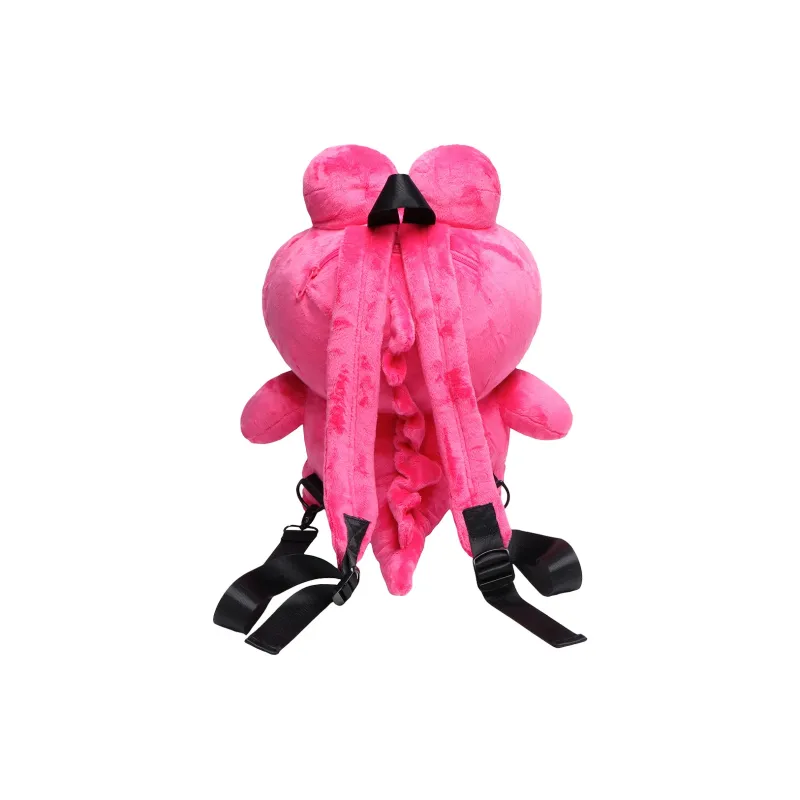 WHOOSIS Crayon Shin Chan Collaboration Collection Polyester Backpack Unisex Pink/Rose Red-3