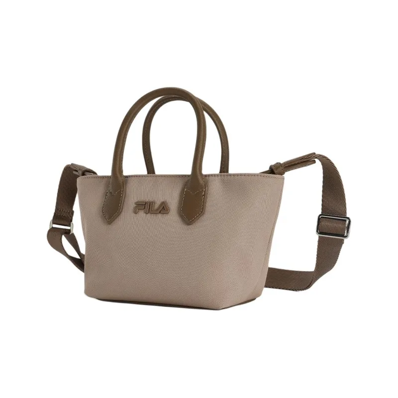FILA Fabric Crossbody One Shoulder Handbag Mini Women's Light Brown-1