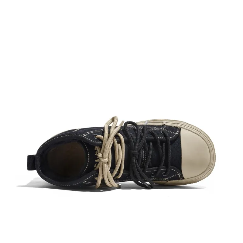 RENBEN Anti Slip And Wear Resistant Warm High Top Canvas Shoes Women's-8