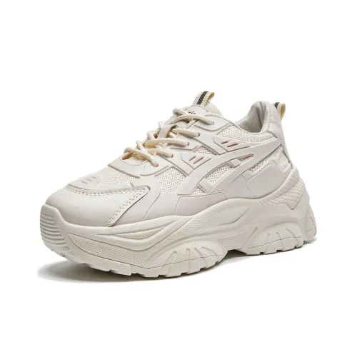 VICTORIA&VERA Abrasion Resistant Lightweight Slip Resistant Low Top Platform Chunky Sneakers In Trendy Style Women's