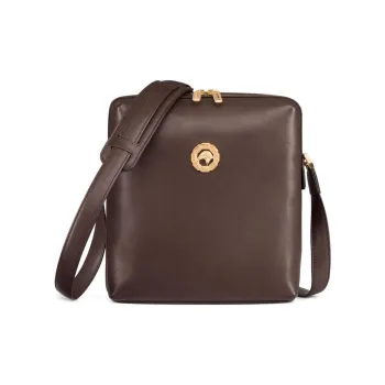 STEFANO RICCI Calfskin Messenger Bag Shoulder Bag Men's Brown
