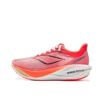 LiNing Flyer 5 Challenger Low Top Carbon Plate Marathon Running Shoes Women's Red