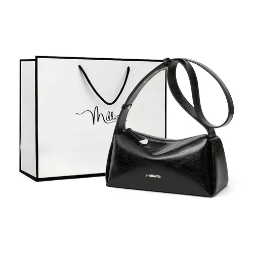 MILLIE'S Synthetic Leather Crossbody Bag Shoulder Bag Pillow Bag Cell Phone Pouch Regular Women's Black