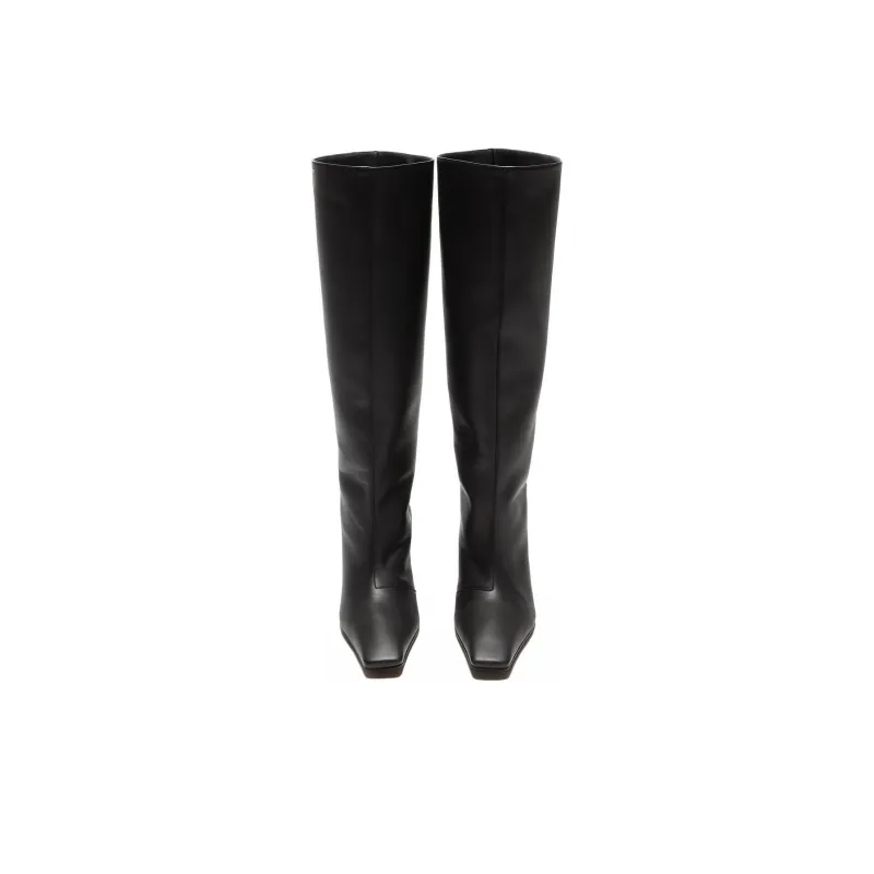 Acne Studios 80mm Leather Knee Boots-2