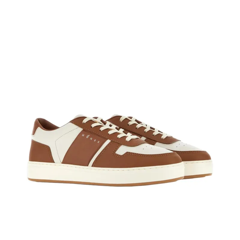 HOGAN H TV Low Top Skateboard Shoes 3.5cm Men's White Brown-2
