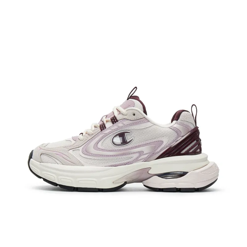 Champion Anti-Slip Wear-Resistant Low-Top Running Shoes Women's Dreamy Venice/Burgundy-0