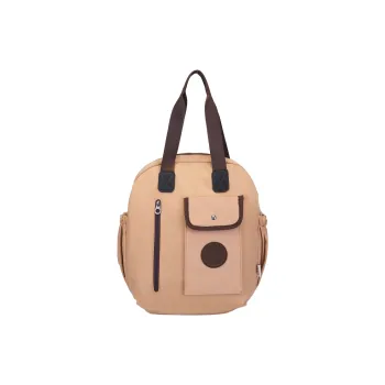 SUN ERATH&U Nylon Backpack Unisex Black/Khaki