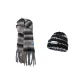 2 Pack (Striped Hat+Gray Scarf)