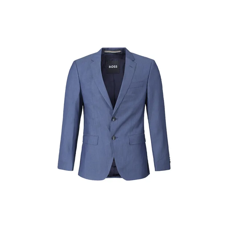 Boss Herringbone Virgin Wool Suit-1