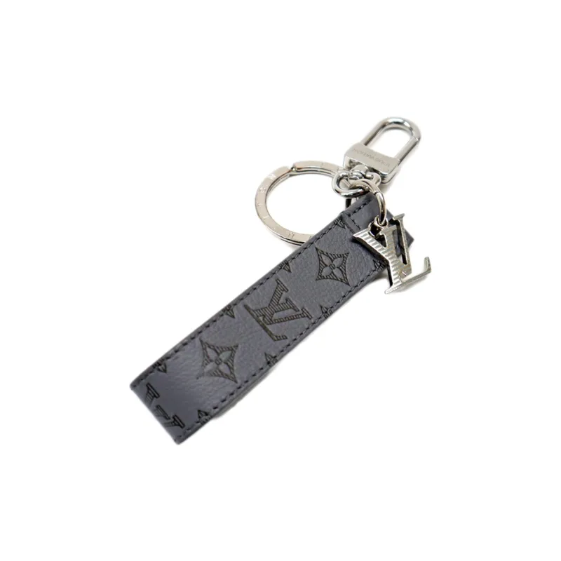 LOUIS VUITTON Aluminum Keychains Men's Gray Silver-2