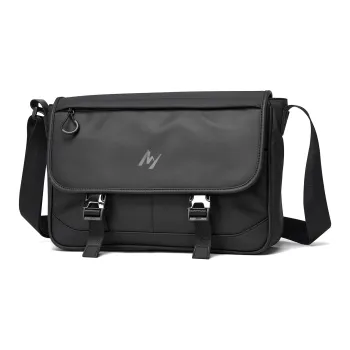 MOYYI PVC Crossbody Bag Regular Men's Black