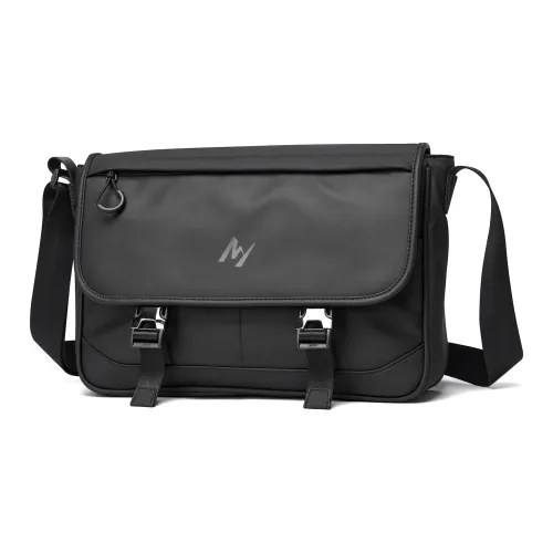 MOYYI PVC Crossbody Bag Regular Men's Black