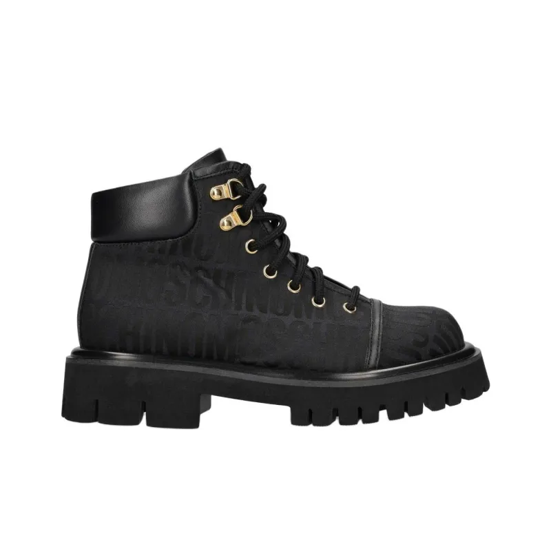 MOSCHINO Ankle Boots 4.5cm Women's Black-1