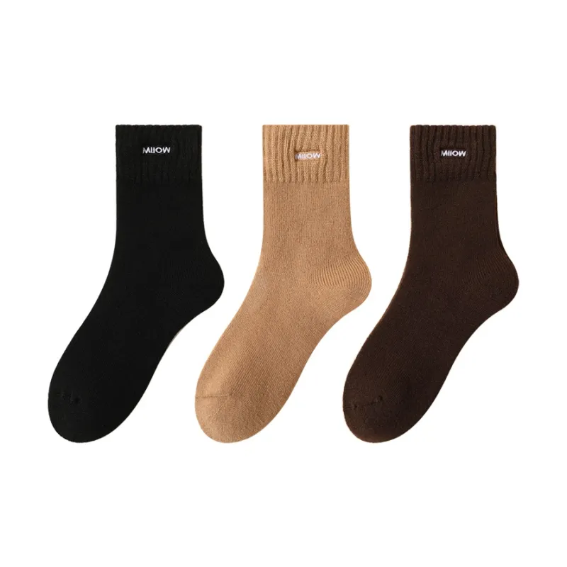 MIIOW Trend Party Series Mid Calf Socks Unisex 3 Pack-5