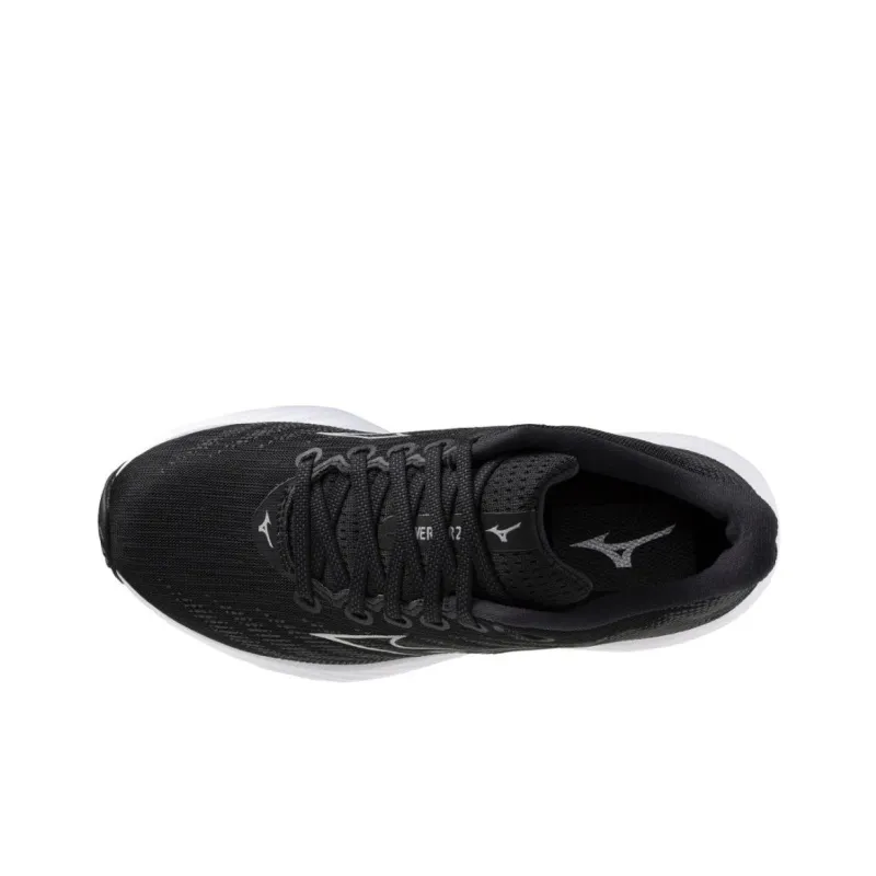Mizuno Women's Wave Rider 28 Super Wide 'Black Silver' Women's-2