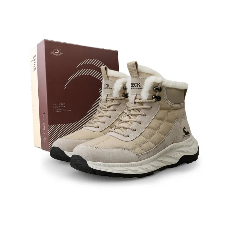 BECK Warm Wear Resistant Slip Resistant Crew Snow Boots Men's-5