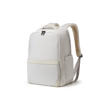 Hanke Fabric Backpack Medium Size Men's Gray White/Classic Black
