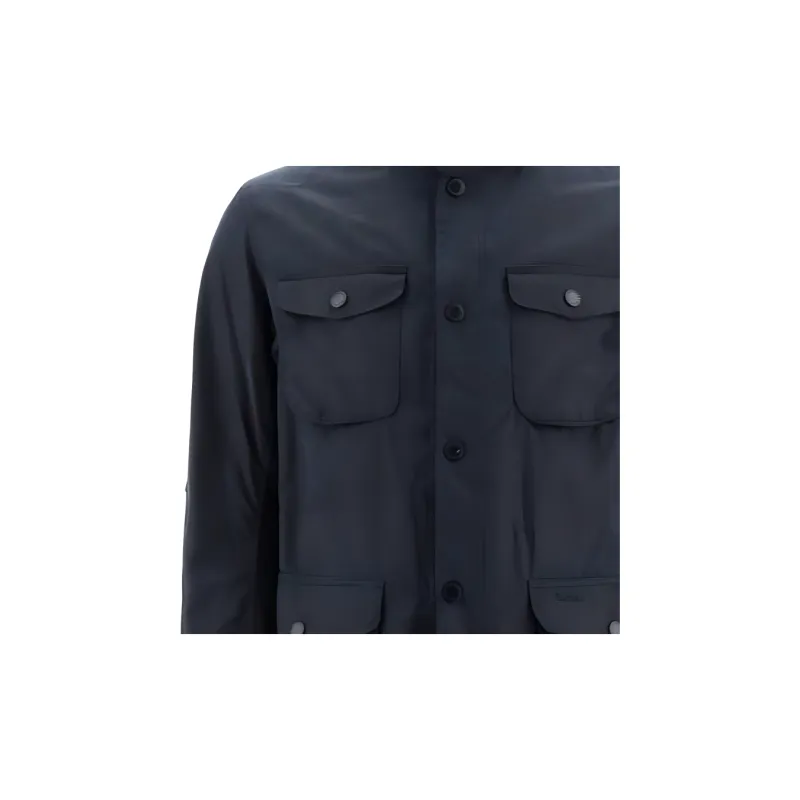 BARBOUR High Neck Button Up Jacket-4