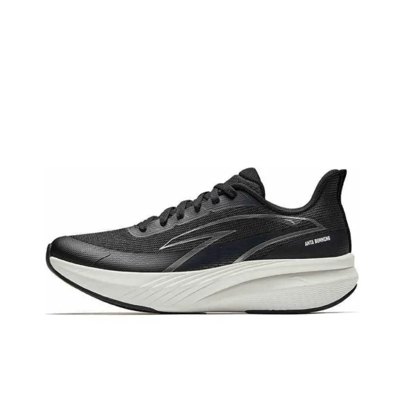Anta Cloud Trail Slip Resistant Lightweight Wear Resistant Low Top Casual Running Shoes Women's Black-0