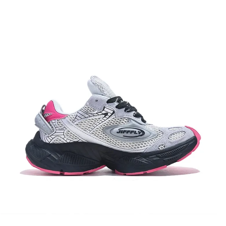Jifffly Cushioned Slip-Resistant Breathable Lightweight Height Increasing Low-Top Chunky Sneakers Unisex-50