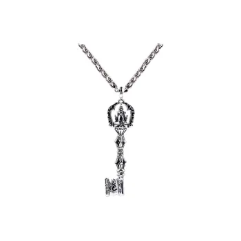 IDEE CREATIVE IDEA FOR YOU Stainless Steel Necklaces Men's Silver