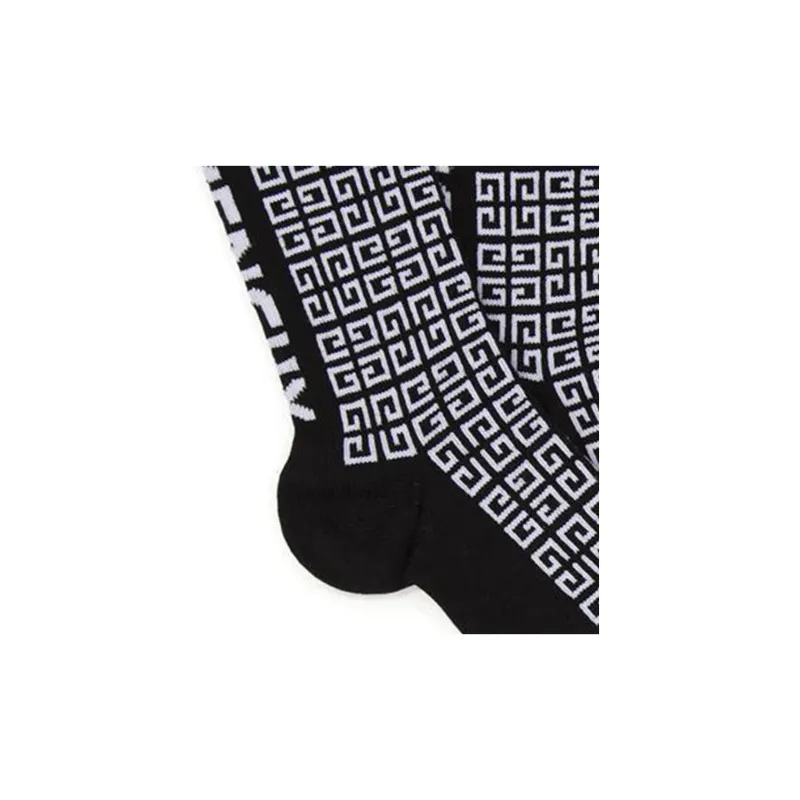 GIVENCHY Mid-Calf Socks Unisex Black-3