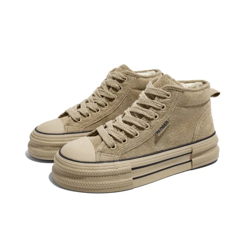 RENBEN Anti-Slip And Wear-Resistant Warm High-Top Skateboard Shoes Women's-7