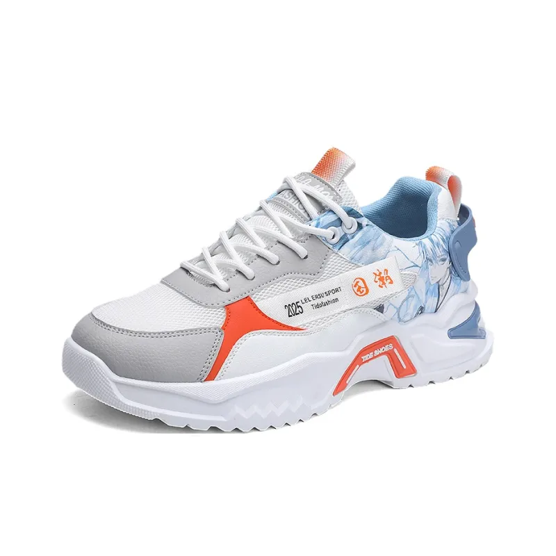 SOURCE Cushioning Anti Slip Wear Resistant Breathable Balance Impact Resistant Low Top Chunky Sneakers Men's-1