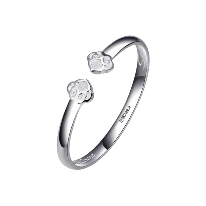 BKBU 999 Fine Silver Bangles Women's-0