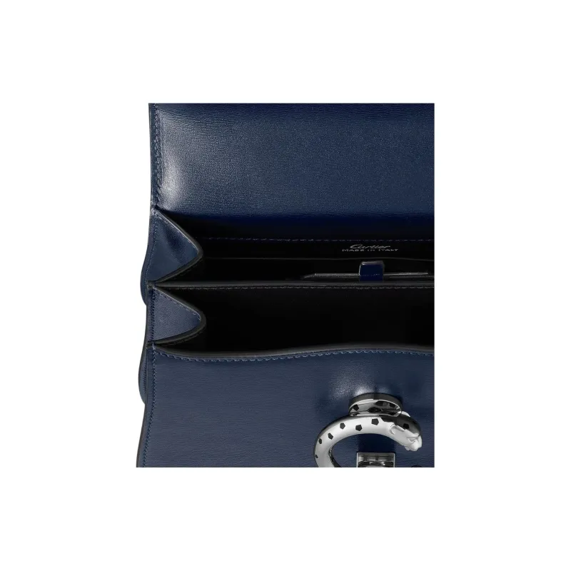 CARTIER Panthère De Cartier Cow Leather One Shoulder Handbags Mini Women's Navy-5