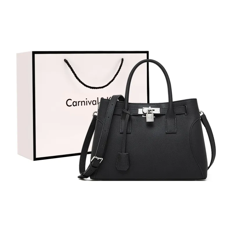 Carnival Keep Cow Leather Shoulder Bag, Crossbody Bag, Handbag Medium Size Women's Multicolor-6