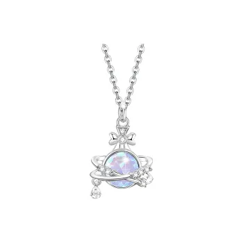 KEMLAIDA Glass Stone 925 Silver Necklaces Women's