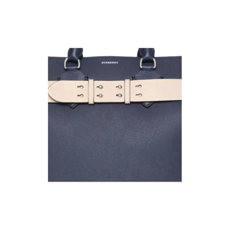 Burberry Cow Leather Shoulder Bag, Crossbody Bag, Handbag Women's Dark Blue-4