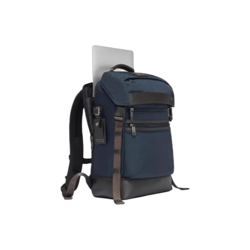 TUMI Nylon Backpack Medium Size Men's Marine Blue-2
