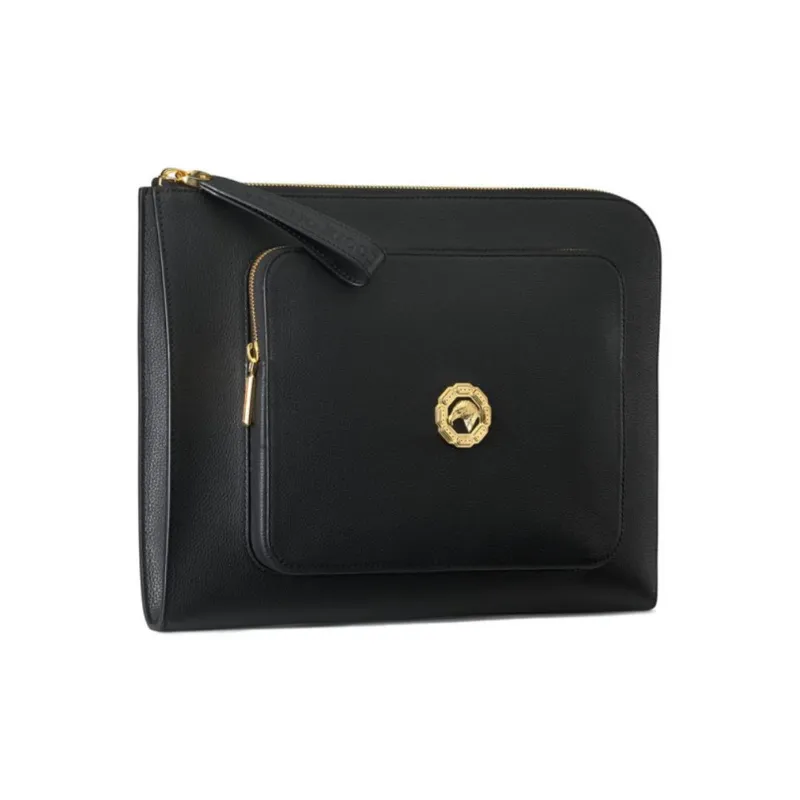 STEFANO RICCI Calfskin Briefcases Men's Black-1