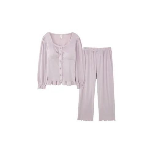 Sleeping Beauty Pajama Set Women's Light Purple