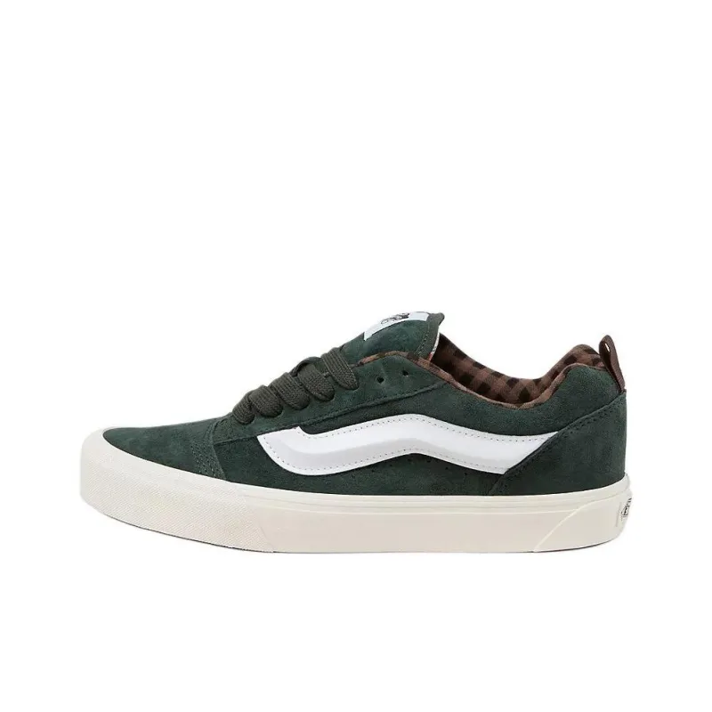 Vans Knu Skool Anti Slip Wear Resistant Low Top Skateboard Shoes Unisex Green-0