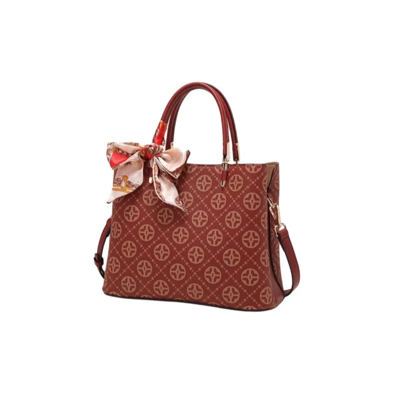 PAYOT Microfiber Synthetic Leather Wedding Bag Shoulder Bag Crossbody Bag Handbag Regular Women's Burgundy-1