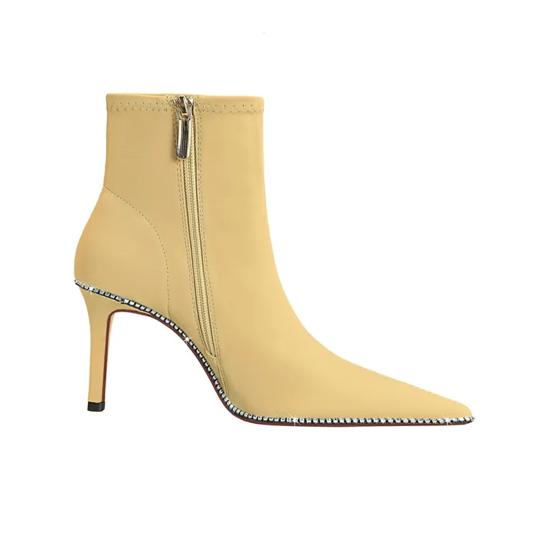 QITUMAUL Ankle Boots 7.5cm Women's-7