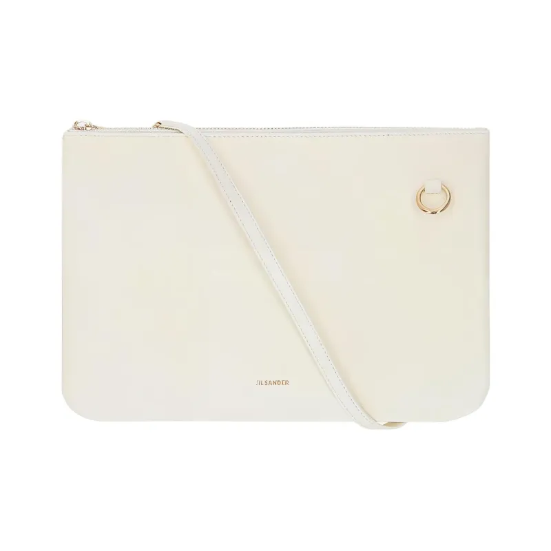 JIL SANDER Logo Printed Zipped Crossbody Bag-2
