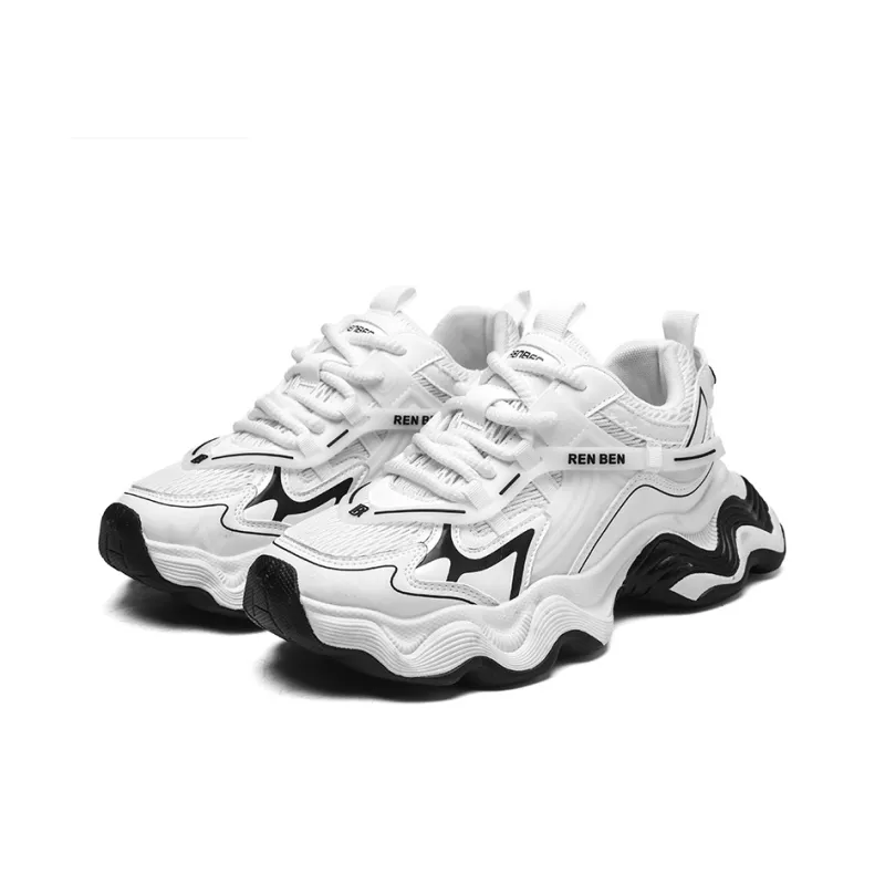 RENBEN Cushioning Lightweight Height Increasing Low Top Casual Shoes Men's-2