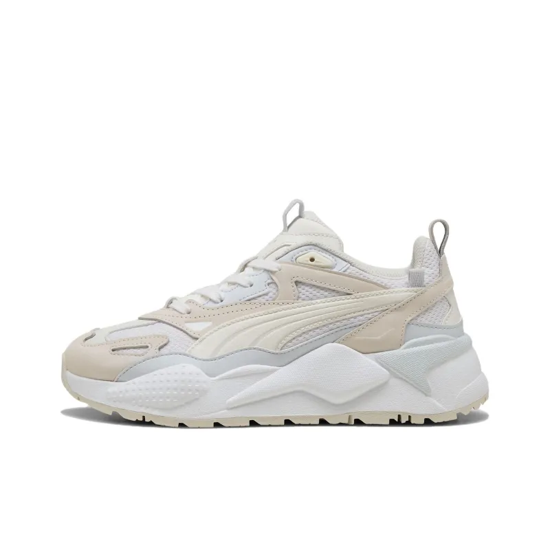 PUMA Shock Absorbers With Abrasion Resistant And Slip Resistant Properties Low Top Tennis Shoes Women's White-0
