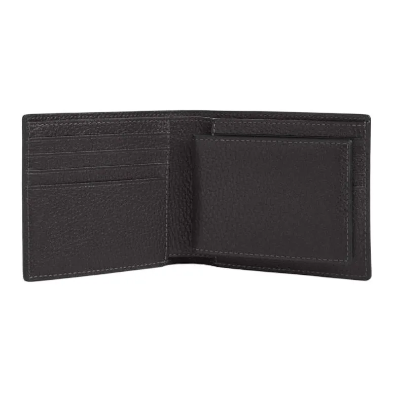 COACH 3 IN 1 Wallet Stone Pattern Leather Wallet Mini Men's Black-1