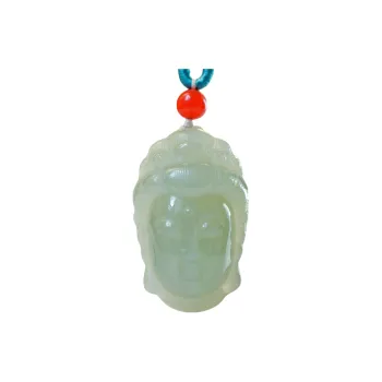 Jing Ruyu Hetian Jade Necklaces Pale Greenish White Jade Unisex